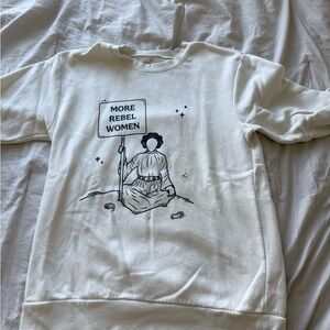 White Graphic Sweatshirt